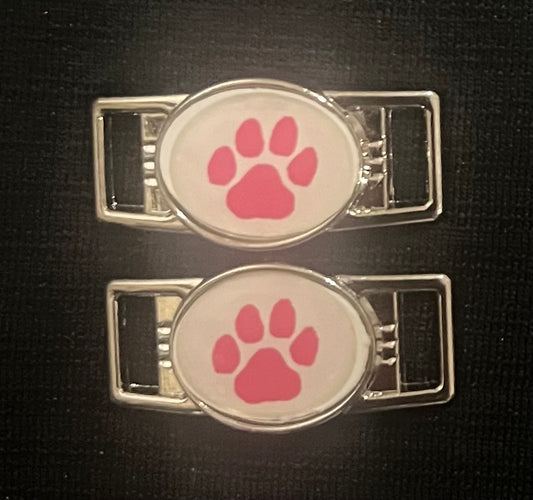 Pink Paw Paracord/Shoelace Charms